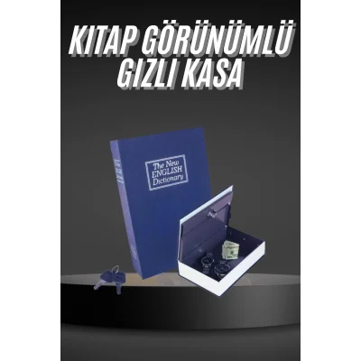  Kilitli Gizli Kasa Sözlük Kumbara Kitap Sözlük Görünümlü 18cm