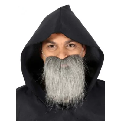 BUĞZ Kırçıllı Korsan Sakalı Gri Renk Takma Sakal