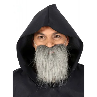 BUĞZ Kırçıllı Korsan Sakalı Gri Renk Takma Sakal