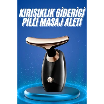  Kırışıklık Giderici Yüz Masaj Aleti Pilli Cilt Bakım Cilt Sıkılaştırma Derinlemesine Temizler