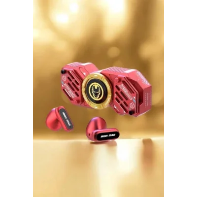 BUĞZ Kırmızı Kablosuz Bluetooth Kulaklık Stres Çarklı Oyuncu Kulaklığı