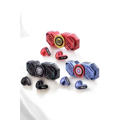 BUĞZ Kırmızı Kablosuz Bluetooth Kulaklık Stres Çarklı Oyuncu Kulaklığı