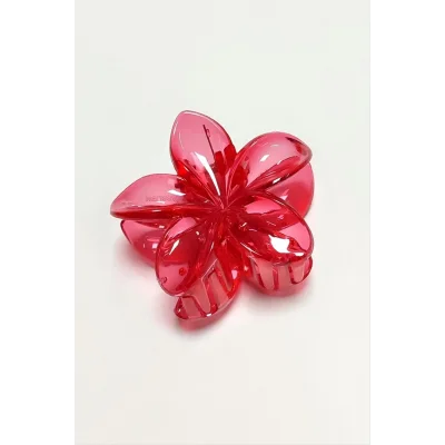 BUĞZ Kırmızı Lotus Toka 6 cm (Kartsız)