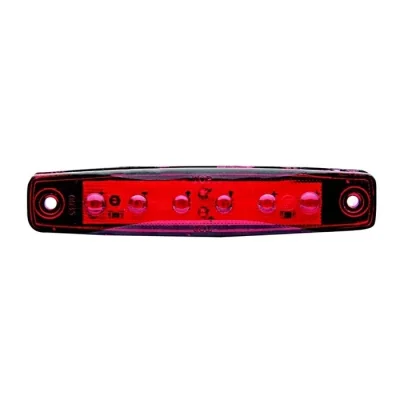 BUĞZ Kırmızı Parmak Led Dorse Lamba 6 Ledli 12-24V