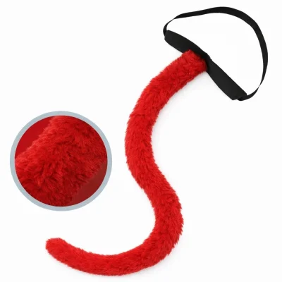 BUĞZ Kırmızı Peluş Kuyruk Şekil Verilebilir 70 Cm