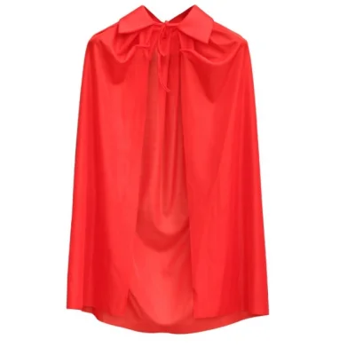 BUĞZ Kırmızı Renk Yakalı Pelerin Çocuk Boy 90 cm