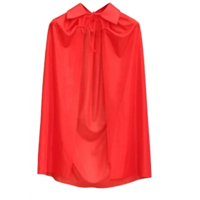 BUĞZ Kırmızı Renk Yakalı Pelerin Çocuk Boy 90 Cm - Lisinya