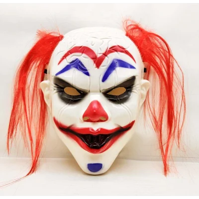 BUĞZ Kızıl Saçlı Joker Palyaço Maskesi