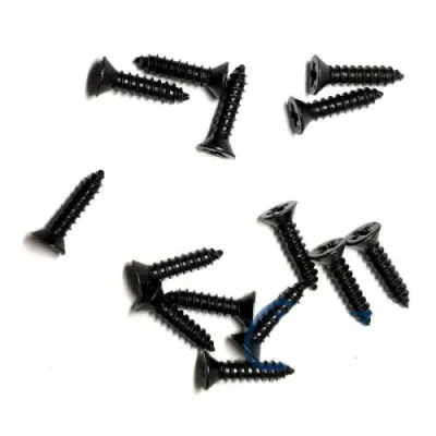 BUĞZ Klips, Menteşe, Ayak, Ağaç, Sunta Vidası 2,2x9,5mm - Siyah 100 Adet