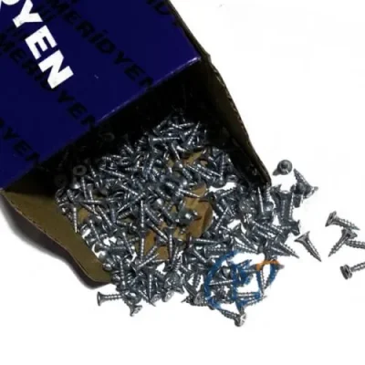 BUĞZ Eco Lounge Klips, Menteşe, Ayak, Ağaç, Sunta Vidası - 3x13mm, 1000 Adet