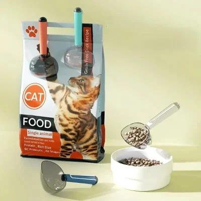 BUĞZ Klipsli Ölçekli Kedi Köpek Mama Küreği