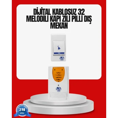 BUĞZ Kolay Kullanımlı Kablosuz Kapı Zili Şık ve Sade Tasarım