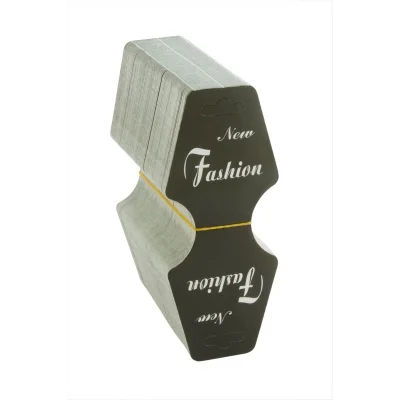BUĞZ Kraft Mukavva Kolye Toka Kartı 200 Adet 5.5x14 cm Takı Askılık Düzenleyici BX-313741