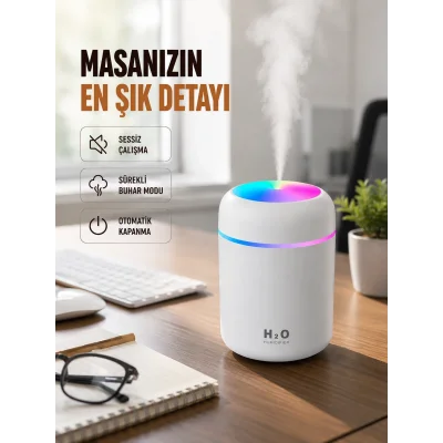 BUĞZ Kompakt Boyutlu Nemlendirici – 30-45ml/h Buhar Kapasiteli