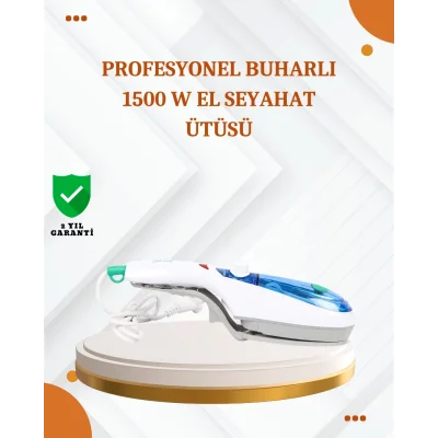 BUĞZ Kompakt Buharlı Ütü 1500W | Tüm Yüzeyler İçin Pratik ve Etkili