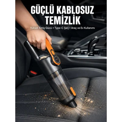 BUĞZ Kompakt Kablosuz Süpürge Güçlü Çekiş ve Düşük Ses Seviyesi