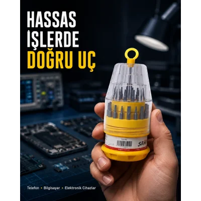 BUĞZ Kompakt Tornavida Seti Elektronik Cihaz Tamiri İçin