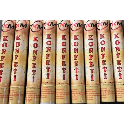 BUĞZ Konfeti Karnaval Metalik Renkli 30cm Bx40