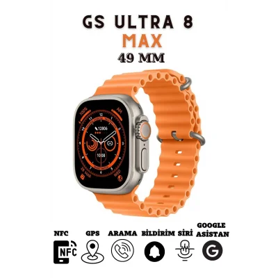 BUĞZ Kordon Kilitli Vidalı 49mm Ekranlı, Nabız ve Uyku Takibi Özellikli, Suya Dayanıklı Akıllı Saat