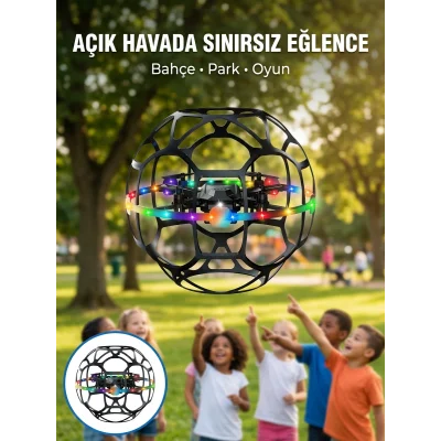 BUĞZ Koruyucu Kafesli Dron El Hareketiyle Kontrol Edilebilen Uçan