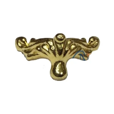 BUĞZ Köşe Etekli Sandık Ayağı, Kutu Ayak 1,5 Cm - Sarı