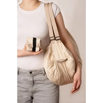 BUĞZ Krem Rengi Katlanabilir Seyahat Çantası