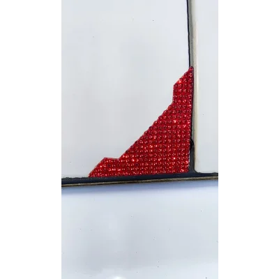 BUĞZ Kristal Taşlı Araba Kapı Köşe Koruyucu 2li Kırmızı