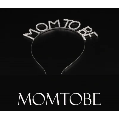 BUĞZ Kristal Taşlı Gümüş Renk Mom to Be Tacı Anne Tacı