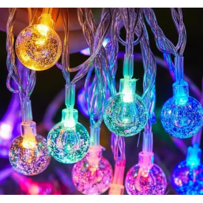 BUĞZ Kristal Top Gün Işığı Dekoratif Işık 5 Metre 28 LED