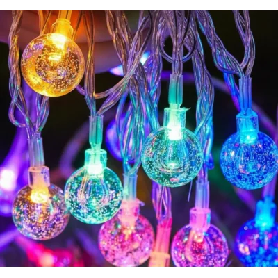 BUĞZ Kristal Top Gün Işığı Dekoratif Işık 5 Metre 28 LED