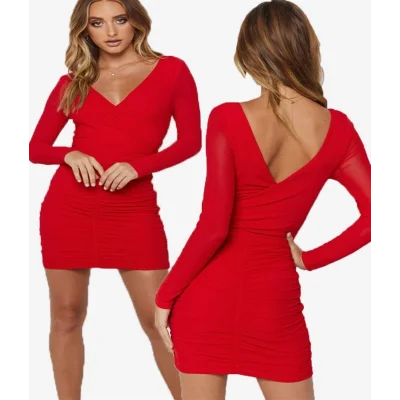 BUĞZ Kruvaze Mini Elbise