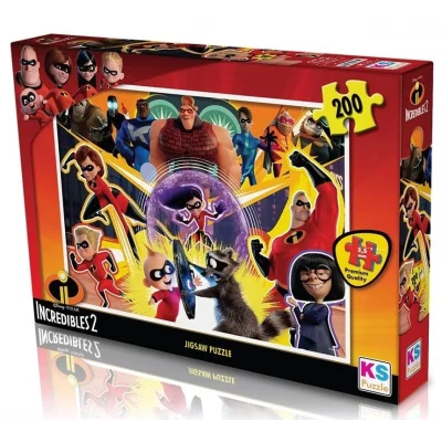  KS Puzzle 200 Parça Incredibles