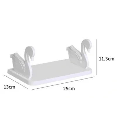 BUĞZ Kuğu Tasarımlı Kendinden Yapışkanlı Raf