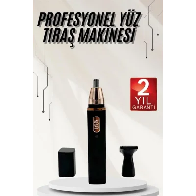 BUĞZ Kulak Burun Tıraş Makinesi Taşınabilir Şarjlı 3 Başlıklı Uzun Ömürlü - BUĞZ