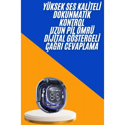 BUĞZ Kulak İçi Bluetooth Kulaklık ANC ENC Özellikli Şarj Göstergeli Kablosuz Kulaklık - BUĞZ