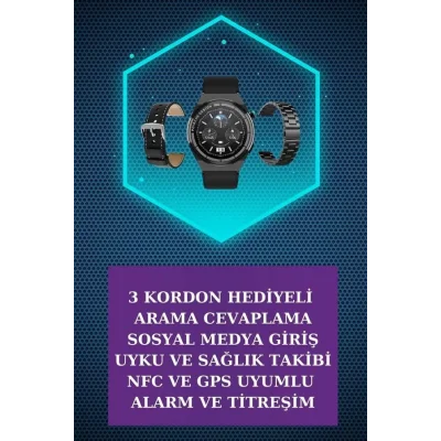  Kulak İçi Kablosuz Bluetooth Kulaklık ve NFC ve GPS Özellikli Akıllı Saat Alarm ve Titreşim