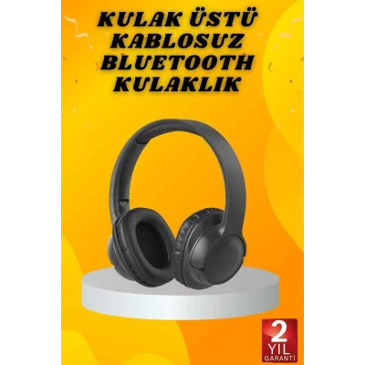 BUĞZ Kulak Üstü Bluetooth Kulaklık Ayarlanabiilir Uzun Pil Ömrü Kablosuz 5.0 Bluetooth - BUĞZ