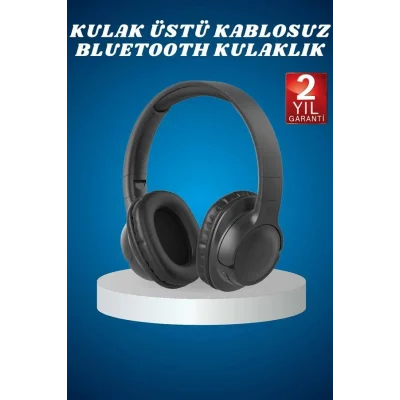 BUĞZ Kulak Üstü Kablosuz Bluetooth Kulaklık Yüksek Ses Kaliteli ANC Özelliği - BUĞZ