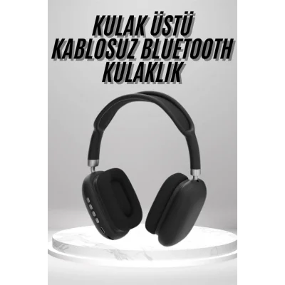 BUĞZ Kulak Üstü Kablosuz Bluetooth Kulaklık Yumuşak Süngerli SD Kart Girişli - BUĞZ