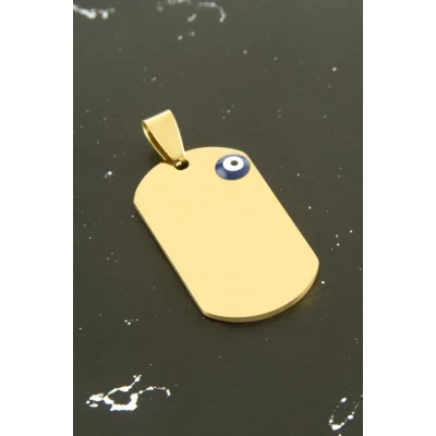 BUĞZ Künye Çelik Kolye Ucu 2*3,5 cm