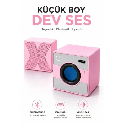 BUĞZ Küp Mini Taşınabilir Hoparlör