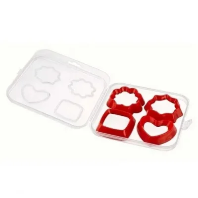 BUĞZ Kurabiye Kalıbı 4 Parça 8 Şekil - Saklama Kutulu