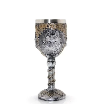  Kurt Büstü Tasarımlı Paslanmaz Çelik Kadeh Bardak