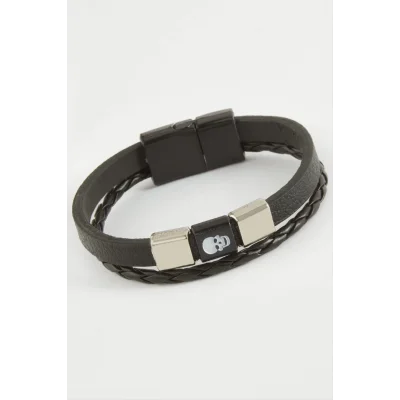  Kuru Kafa Kaliteli Mıknatıslı Suni Deri Bileklik