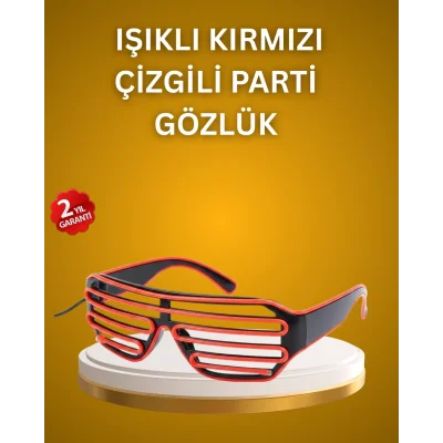 BUĞZ Kutlama ve Etkinliklere Özel LED Işıklı Gözlük