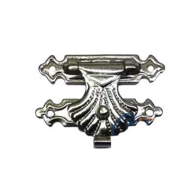 BUĞZ Kutu, Tavla Klipsi, Ön Kilidi No:3 - 33x24 Nikel, 1 Adet