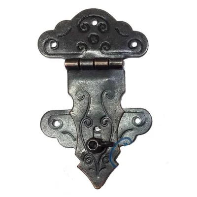 BUĞZ Kuyruklu Kilit, Sandık, Kutu Askısı - 36x60mm, Oksit, 100 Adet