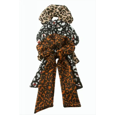 BUĞZ Kuyruklu Leopar Desenli Simit Toka