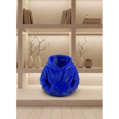 BUĞZ Lacivert Hoodie Kalemlik 10x10 cm Masa Üstü Düzenleyici