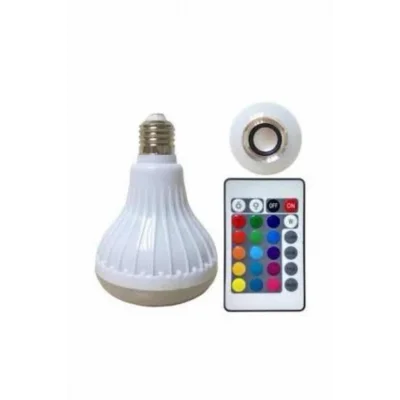  Lamba Hoparlör Ampül Görünümlü Renk Değiştirebilen Android ve İOS Uyumlu